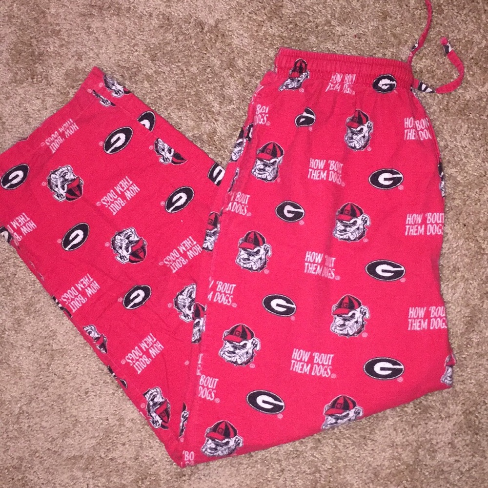 UGA men’s flannel pajama pants